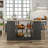Extra-Large Luxury Kitchen Island Dining Table With Storage
