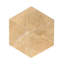 Marbre hexagonal beige doré jaune