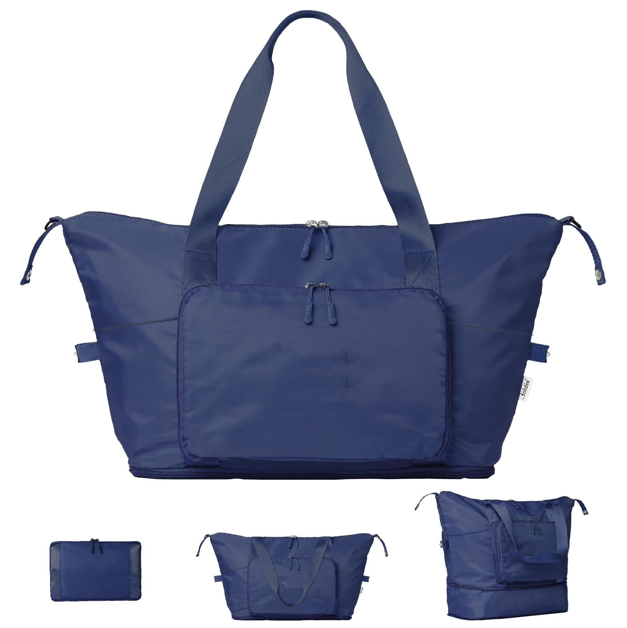 The Foldie® Foldable Travel Tote Bag - Compact Weekender That Expands To 40L, Water-Resistant & Airline Approved