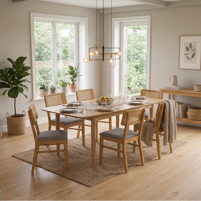 10 -Person Solid Wood Dining Set