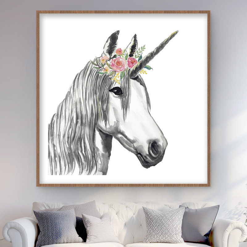 Imprimé mat avec licorne | Mignon animal domestique