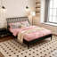 Grand lit plateforme en bois de bambou massif avec tête de lit haute de 46,5 po-1108429925-1108429927
