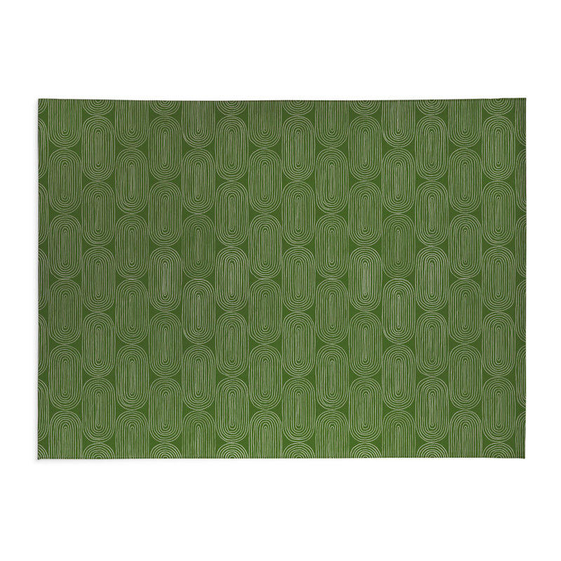 Tapis de cuisine Earthy Embrace, Rectangulaire 2 pi x 3 pi, Vert olive