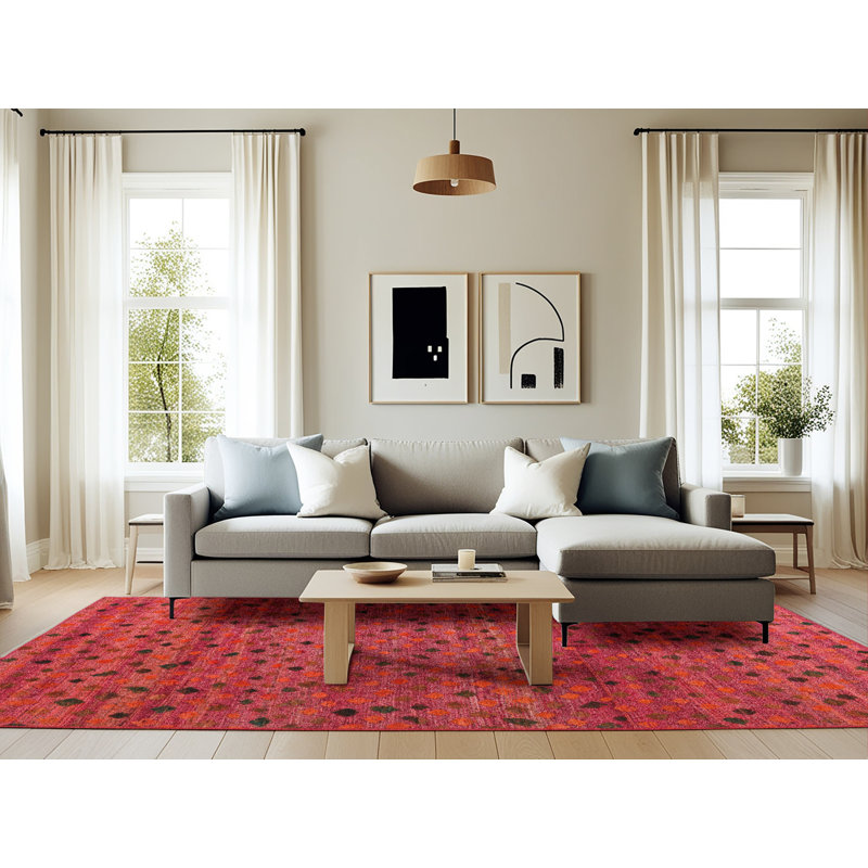 Abstract Indoor Rug, Rectangle 6' x 9'