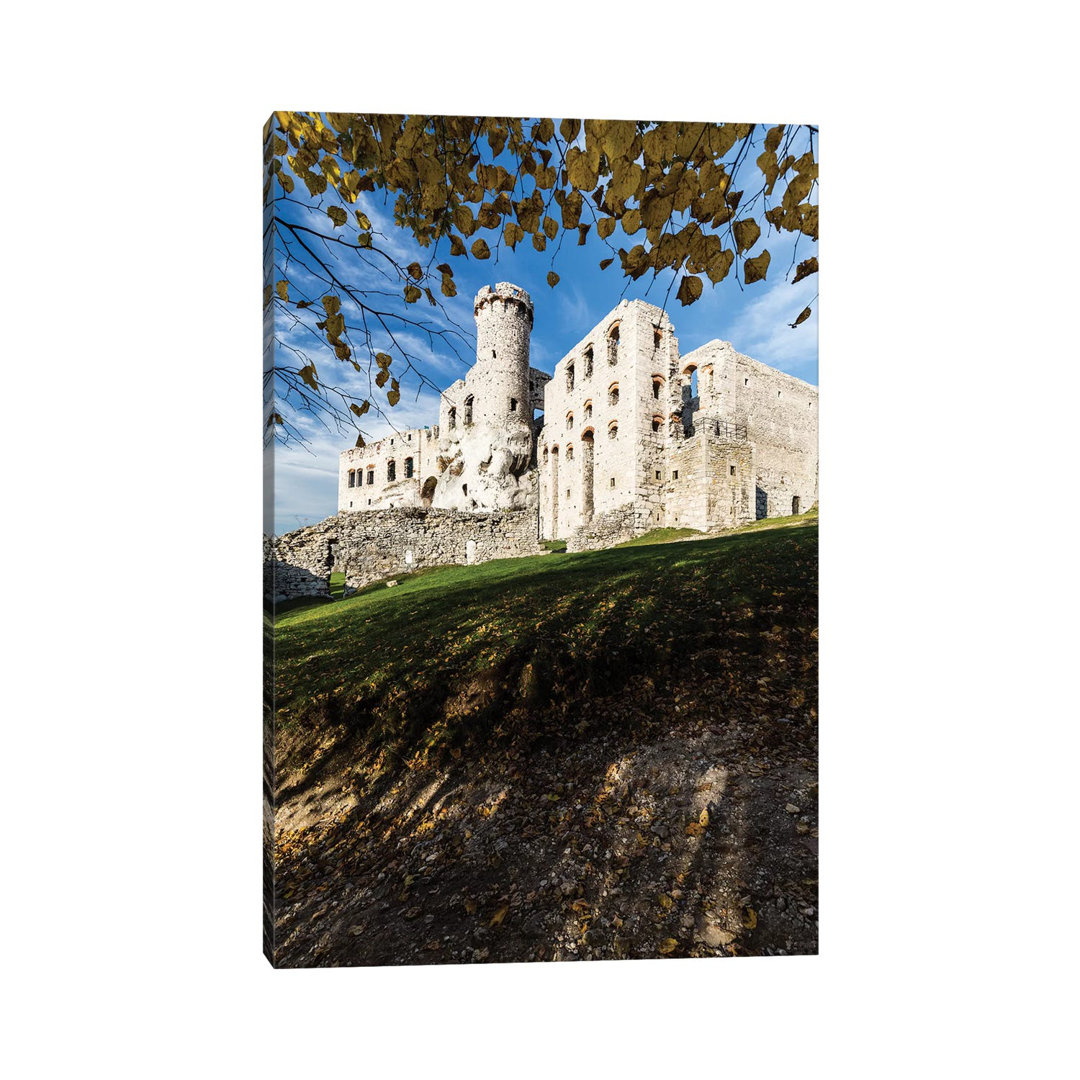Ogrodzieniec Castle, Autumn, Poland by Mikolaj Gospodarek - Wrapped Canvas Print