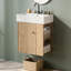 Meuble-lavabo flottant avec lavabo en céramique