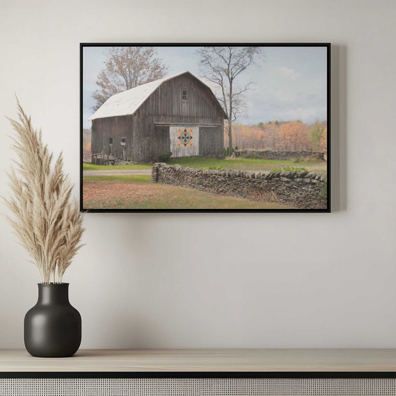 «A Stitch in Time» par Lori Deiter, reproduction d'art, 12 W x 8 H, Gold, Framed Canvas