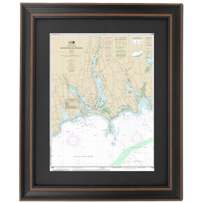 Westport River | Nautical Chart | Framed Print