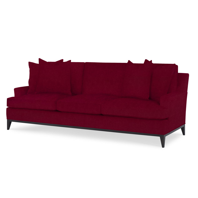Dapper Upholstered 88'' Sofa, Vintage Ebony, Margaret Lipstick