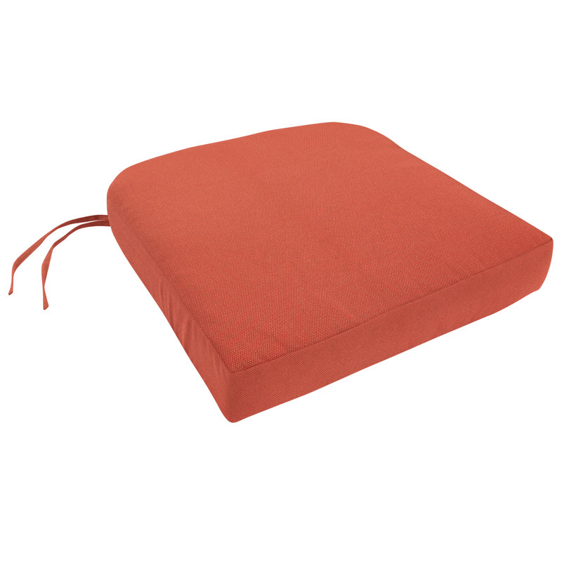 Encinitas Sunbrella Outdoor 3.5'' Dining Chair Cushion, Canvas Aruba Sunbrella® Canvas, 3.5" H x 23" W x 18" D