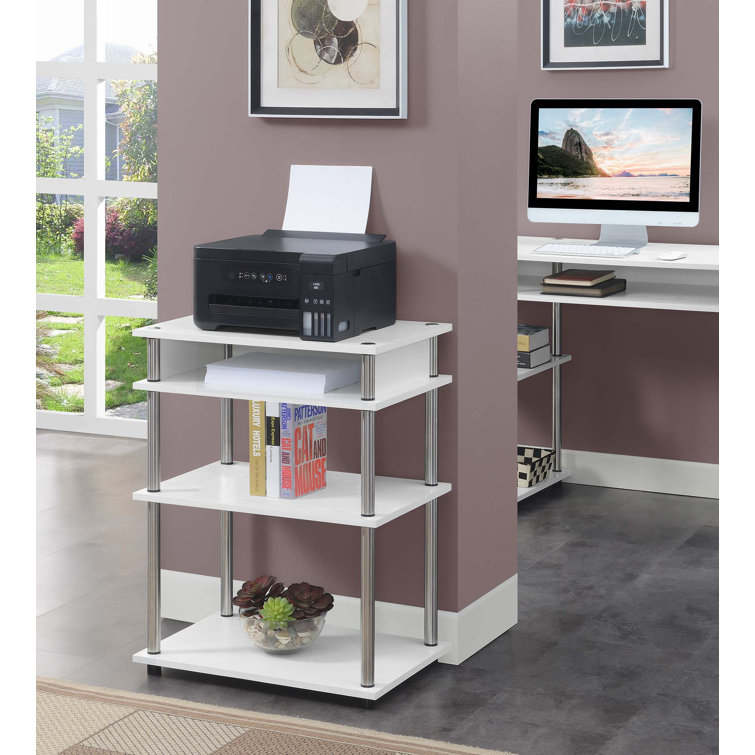 Edwin 30'' H x 23.75'' W Printer Stand