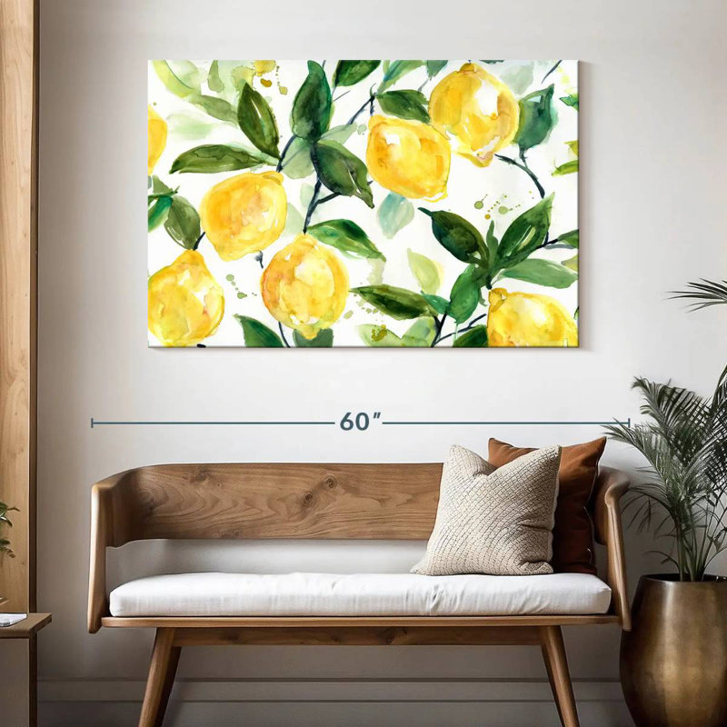 Yarlin Lemony Branches, 32" H x 48" W
