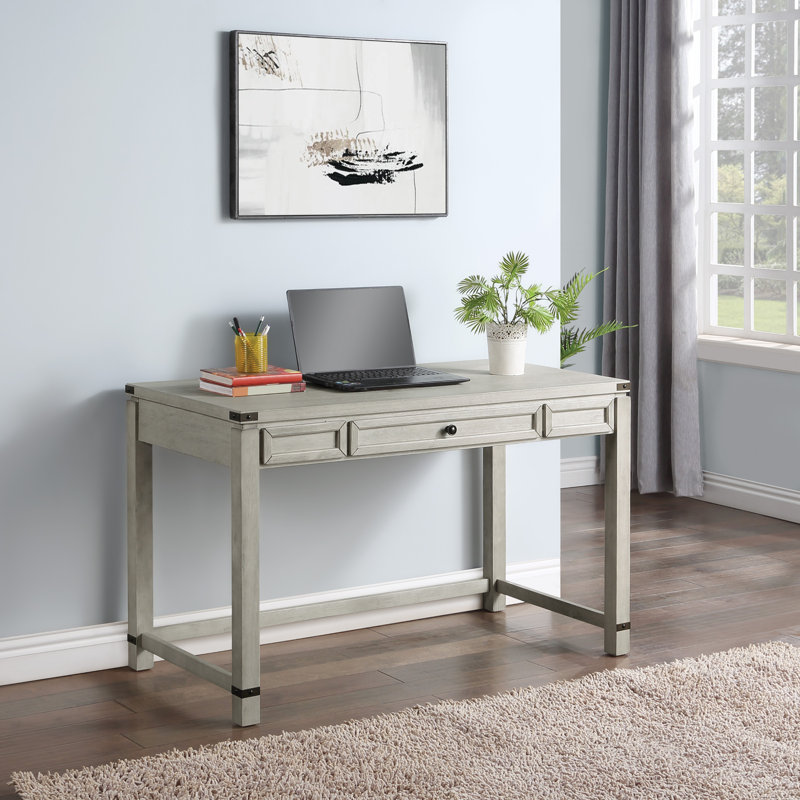 Bureau debout à hauteur réglable Dessens, Gris clair