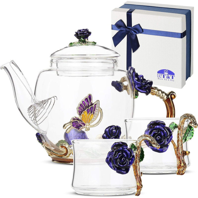 8 oz. Théière en verre