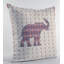 Housse et insert de coussin éléphant carré Silhouette-359858863-359913411