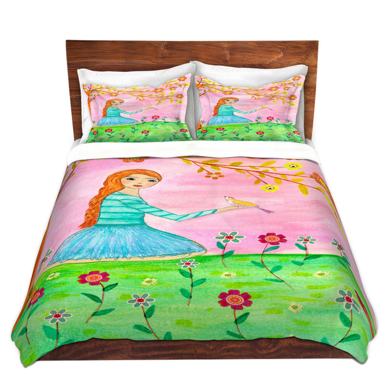 Ensemble de housse de couette tweet tweet, 1 housse simple + 1 taie standard