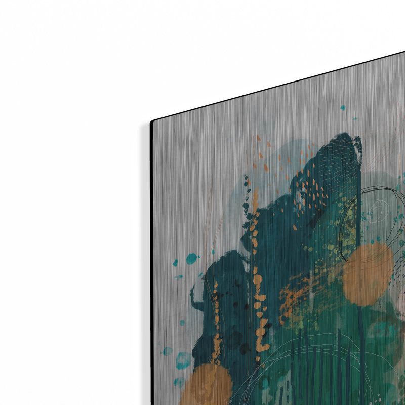 «Wind In The Woods» par Ishita Banerjee, art mural en métal, H 24 po x l 16 po