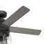 Ventilateur de plafond standard à 5 pales de 52 po avec télécommande et ensemble d'éclairage à DEL inclus Lochemeade-113420545