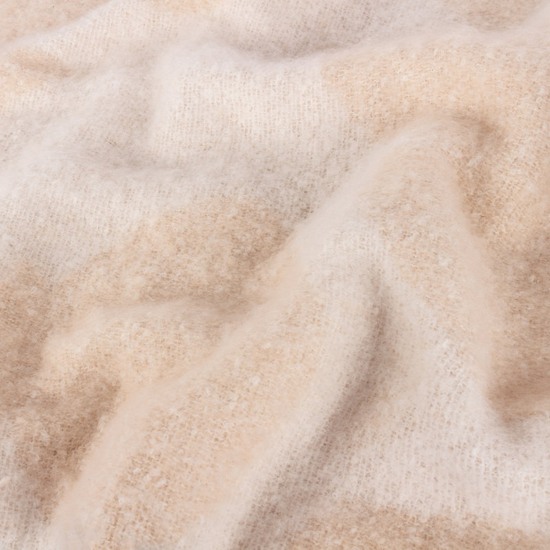 Satanta Hand Woven Throw Blanket, Marshmallow