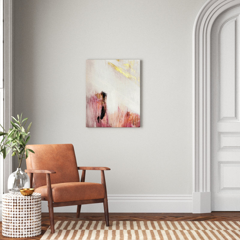 « Sunrise 2 »-impression d’art graphique, H 30 po x l 24 po x P 2 po, Toile tendue, Pas de tapis