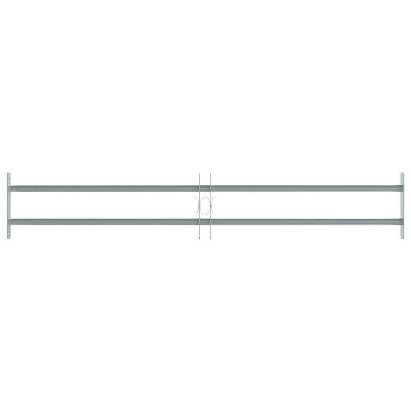 Adjustable Security Grille for Windows, 93-176 cm, 2 Crossbars
