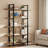 Industrial 5-Tier Bookcase, Metal Frame Open Bookshelf , 71" Tall Storage Shelves For Living Room, Home Office-773402215