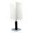 26"H BROWN SQUARE WOODEN TABLE LAMP