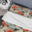 Ensemble de housse de couette à motif floral jaune et rose-782462293