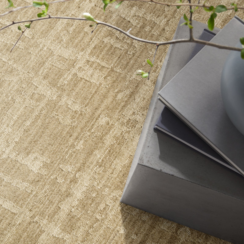 Calvin Klein CK090 Latitude 9' x 12' Taupe Modern Indoor Rug, Taupe, Rectangle 9' x 12'