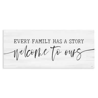 Welcome To Our Family Story Canvas, design by Lux + Me Designs