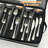 Adjustable Lightweight Silverware Storage Organizer - Dustproof & Foldable Utensil Box