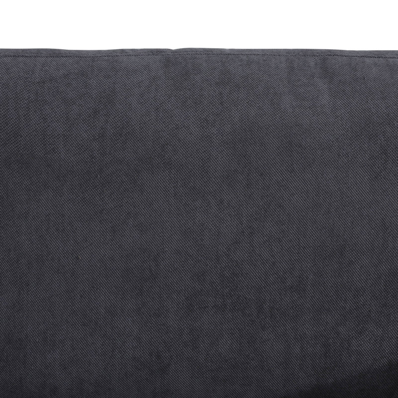 Canapé modulaire rembourré 6 pièces Dardar, Velours côtelé gris foncé Dardar
