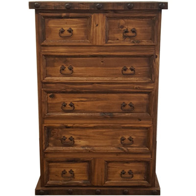 Delenna Solid Wood 40'' W 7 - Drawer Dresser