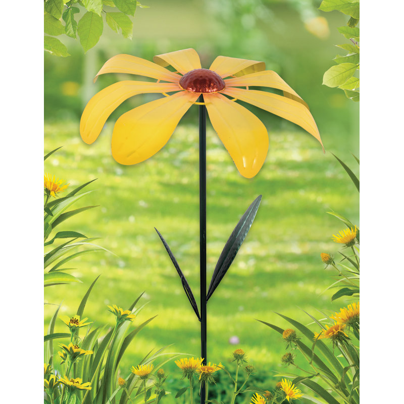 Piquet de jardin 1 pièce Turkekul, H 24 po x l 14,75 po x P 2,5 po, Jaune