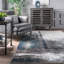 Tapis bleu sarcelle / vert foncé Townsend-1056181130