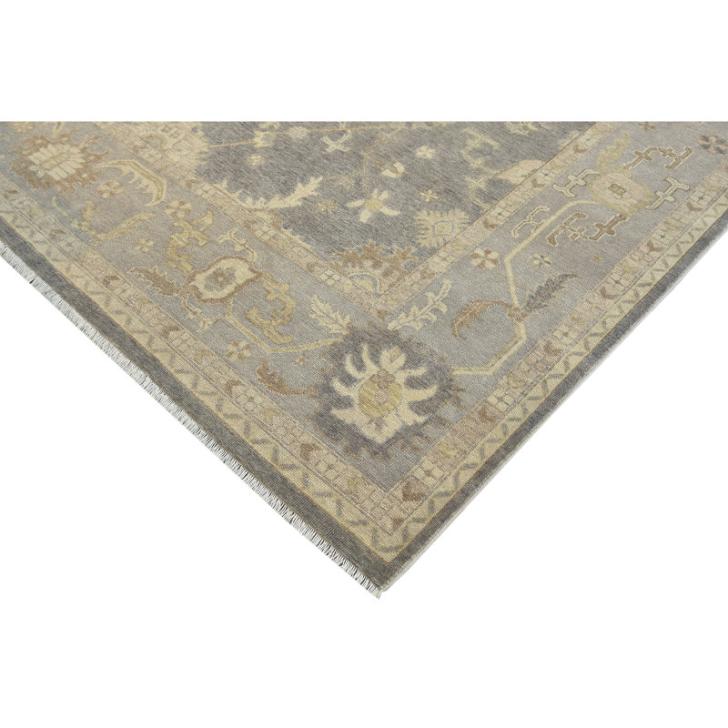TUKNOUSHAGYLB Wool Oriental Area Rug, Rectangle 9' x 12'
