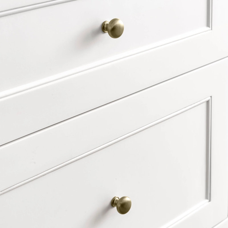 Breckenridge 72'' W Double Vanity, Bright White, Carrara White, 8" Widespread