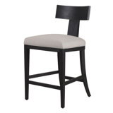 Atheena Upholstered Counter Stool with Solid Wood Frame