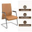 Chaise de bureau rembourrée en cuir Aleen-1219390930