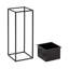 Ensemble de pots à fleurs en métal 2 pièces Azuolas-1743121608