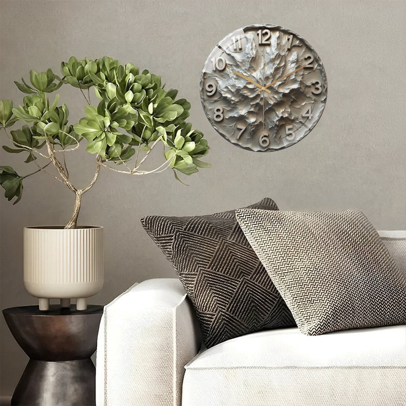Horloge murale unique 2 po Home Decor Modern Design Art - Horloge murale moderne en verre 12 po