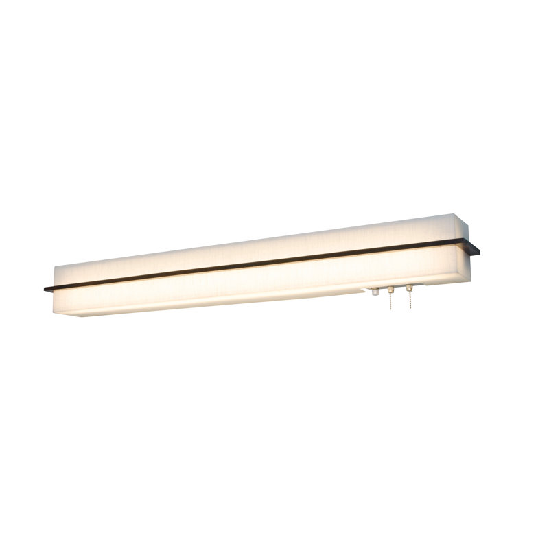 Leeroy 2 lumières, Espresso, H 4,38 po x l 50 po x P 4 po