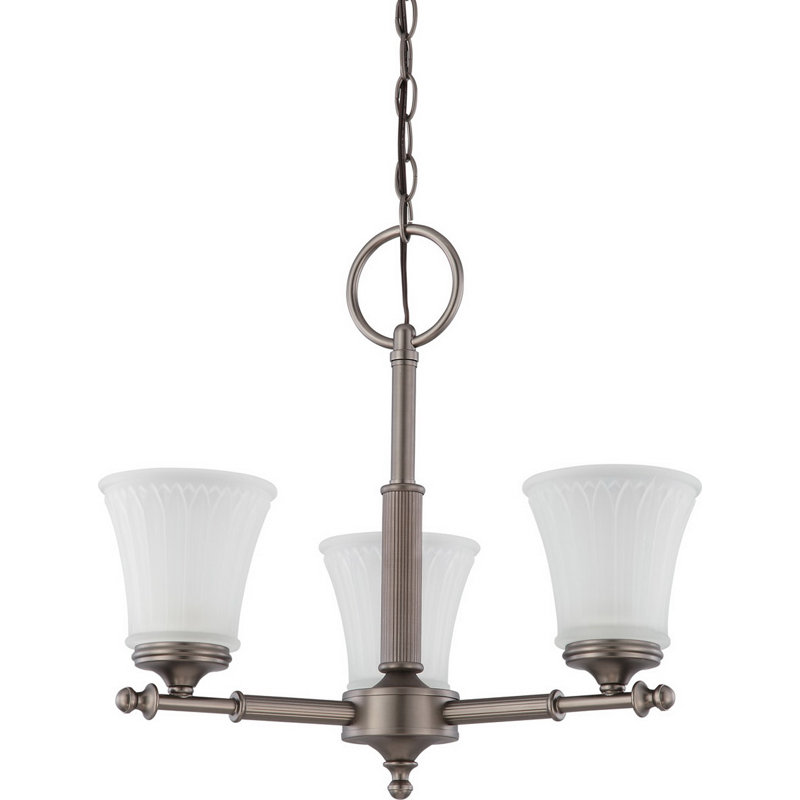 Lustre classique/traditionnel ombré 3 lumières Fessler