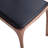 Moderno Modern Vegan Leather Upholstered Ash Wood Stackable Dining Side Chair in Brown/Black-132707876