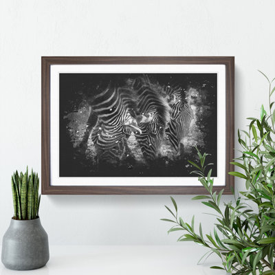 Zebras Vol.2 Paint Splash - Picture Frame Graphic Art