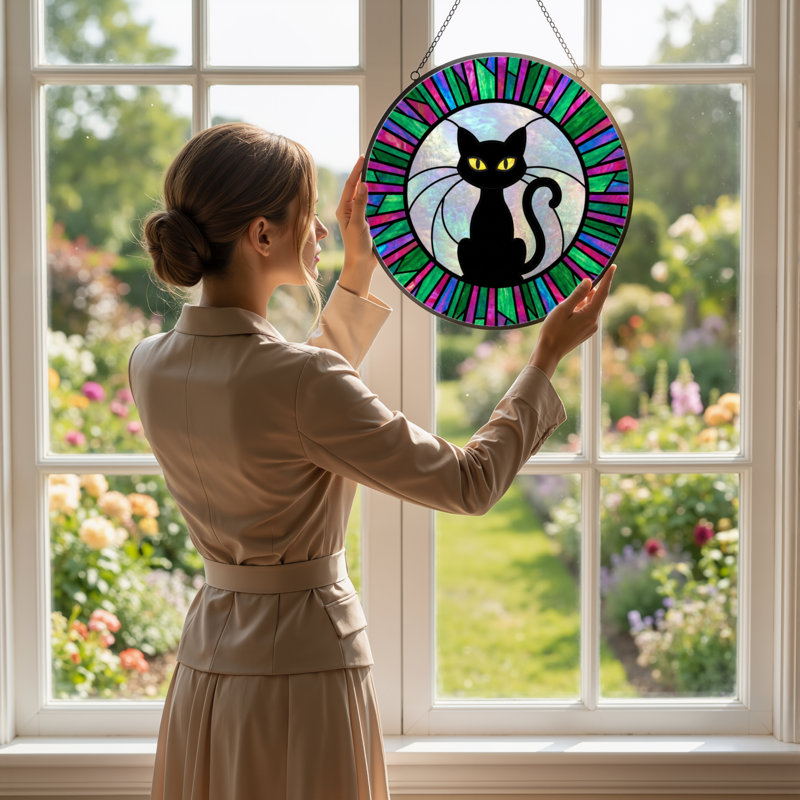 Vitrail pour chat 12 "H 12"