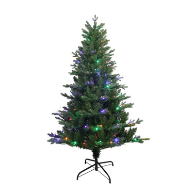 Lighted Pine Christmas Tree