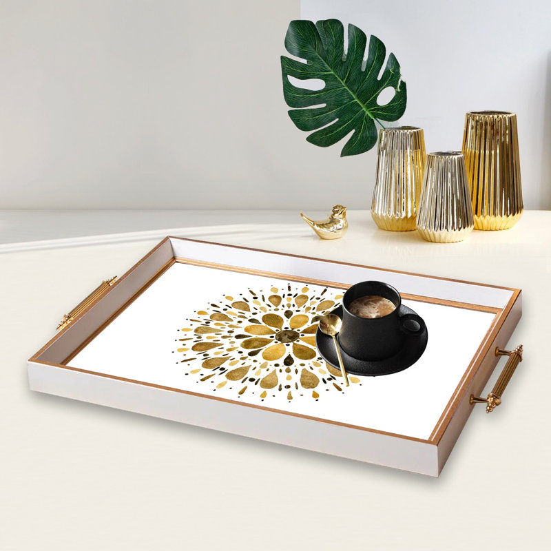 Élégant plateau en verre de 19,7 po x 11,4 po x 1,4 po | Fabrication 100% verre durable | Facile à nettoyer avec un chiffon humide | Idéal pour le service, la présentation décorative et l'organisation | Ajout élégant à la décoration intérieure