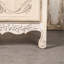 Armoire de salon en bois de style rétro - 2 tiroirs et porte double, brun antique + blanc, décor élégant pour une maison élégante
