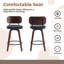 Ensemble de 2 tabourets de bar pivotants Afor-992200214